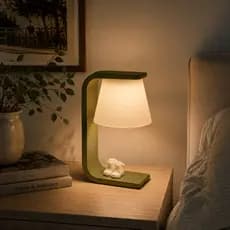 Luminária de Mesa LED Minimalista com Escultura Bota Abajur Moderno Luz Quente Decoração Quarto Sala Mesa de Cabeceira