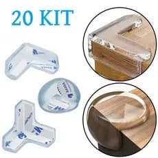 20 Protetor De Silicone De Mesa Quina Protetor Para Móveis Quarto Cozinha Casa