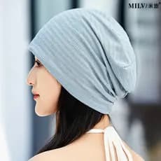 Baotou boné feminino primavera verão estilo fino respirável renda lenço boné Casual moda cabeça careca boné à prova de v