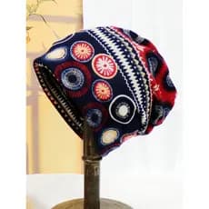 Chapéu feminino outono inverno versão coreana quente Casual pulôver boné de dupla utilização boné babador capa de proteç