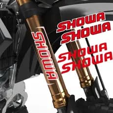 Adesivos off-road para motocicletas, adesivos impermeáveis para garfo dianteiro, adesivos de suspensão, decalques Showa