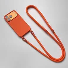 Capa de celular em TPU macia e fina, equipada com uma alça transversal de cor sólida, adequada para iPhone 11/12/13/17 1