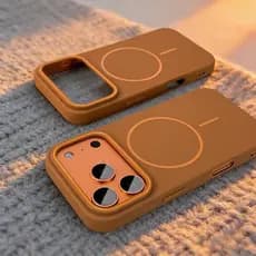 Capa de Telefone Magnética de Carregamento à Prova de Choque, Acabamento Fosco de Luxo, adequada para iPhone 17 Pro Max