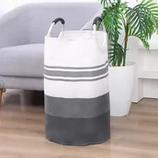 Cesta de roupas sujas dobrável para uso doméstico, grande capacidade, alça de alumínio, armazenamento de roupas sujas, b