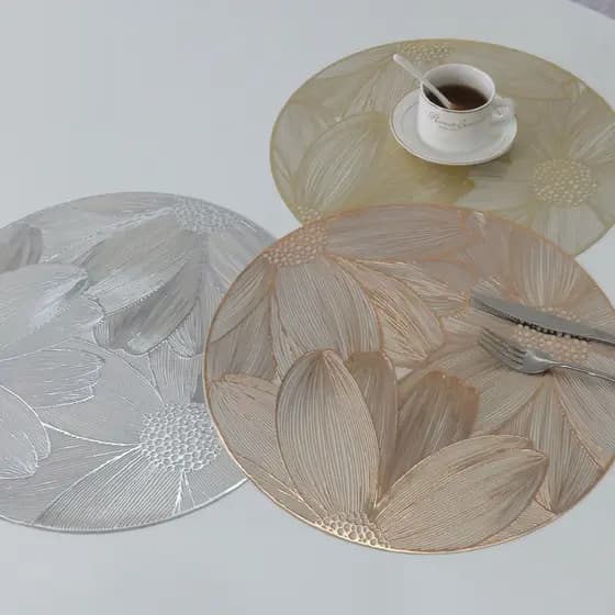 Tapete de mesa de Pvc Toalha de mesa impermeável descartável à prova de óleo com sensação de alta qualidade Tapete de me