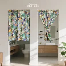 Cortina de porta impressionista com pintura a óleo de arte retrô francesa Cortina divisória de tecido de alta qualidade