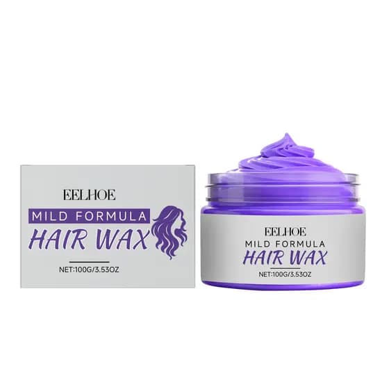 EELHOE Roxo Creme de Cabelo Instantâneo Uniforme Não Oleoso Fosco Estilo Festa Lavável Creme de Cabelo Unissex