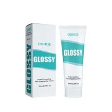 Creme alisador de proteína OUHOE repara cabelos secos e danificados, sem alisamento, amaciante de cabelo