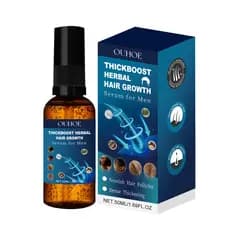 OUHOE Spray para cuidados com os cabelos Nutrir o couro cabeludo Reparação Frizz Cabelo forte Spray de cuidados com bril