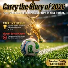 [Presente Perfeito] [Para Amantes de Esportes] Chaveiro/Troféu/Copa do Mundo 2026/Acessório/Colecionável
