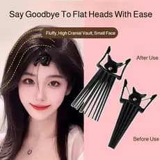 [Sem Marcas] Presilha para dar volume à raiz do cabelo na coroa da cabeça, Invisível/Franja/Presilha