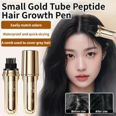 【Cobertura Natural】[Quick Dry Formula] Caneta Para Cabelo/Cobre Cabelos Brancos/Fixação Rápida/Homens e Mulheres