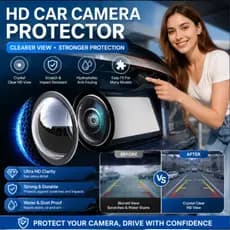 [Anti-Riscos] Protetor de Lente de Câmera 360/Capa de Câmera de Carro/Resistente à Poeira/Impermeável