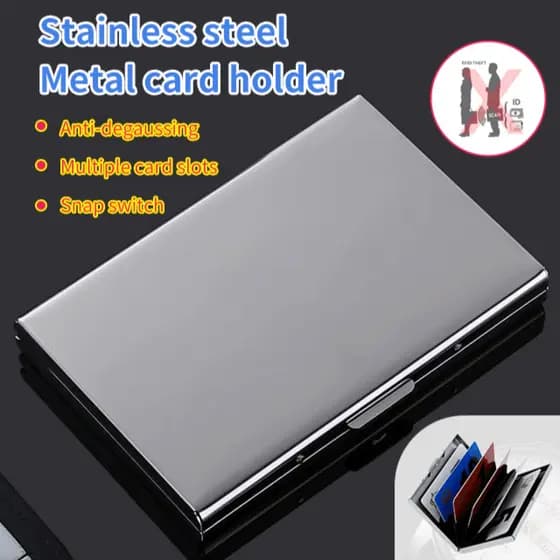 [Proteção RFID] Metal/Cartões/Colorido/6 Compartimentos/Cartão De Crédito
