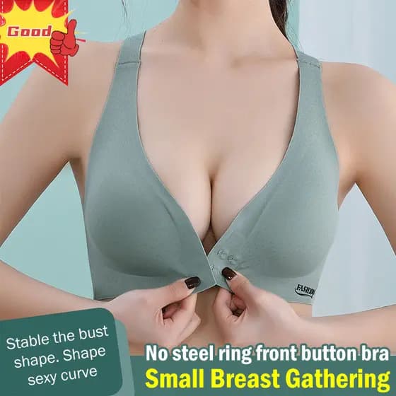 [Conforto e Elegância] [Fecho Frontal Prático] Sutiã Push-Up/Feminino/Sutiã de Renda/Confortável