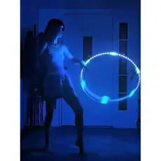 Hula Hoop luminoso colorido luminoso adulto crianças dançando não machuca a cintura barriga fina perda de peso Fitness e