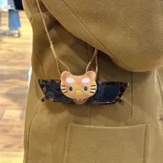 Kt gato óculos corrente Halter óculos corda feminino anti-perdido anti-deslizamento dos desenhos animados bonito óculos