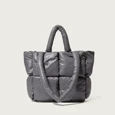 Yiyang Home Life Store Down Bag Feminino Nicho Design Checkerboard Bolsa Espaço Algodão Bolsa nas Axilas