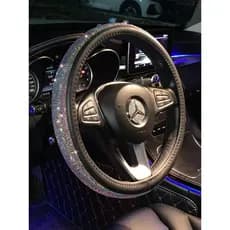 2026 deusa capa de volante do carro quatro estações Universal carro diamante-cravejado alça capa para Mercedes-Benz Audi