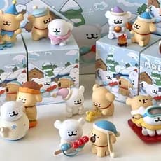 Linha filhote de cachorro abraço série quente caixa misteriosa figura na moda jogar boneca periférica bonito decoração d