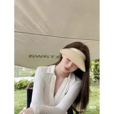 Oficialmente autorizado com chapéu de sol anti-falsificação Coreia ZAUO All-Match Anti-Ultravioleta Chapéu de sol vazio