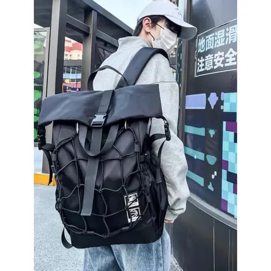 Mochila masculina de grande capacidade mochila esportiva na moda multifuncional mochila estudantes universitários All-Ma