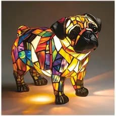 Lâmpada LED Decorativa Estátua de Resina Animal para Casa e Escritório