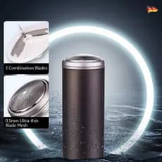 Barbeador Elétrico Portátil Lavável Recarga USB Para Viagem e Uso no Carro