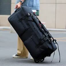 Nova grande mochila de viagem portátil dobrável roda mochila equipamento ao ar livre saco ciclismo multifuncional Check-