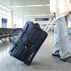 Saco de carrinho de trabalho saco de armazenamento de bagagem trem saco de viagem de negócios um ombro Cross-corpo portá