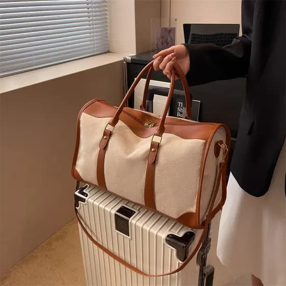 Bolsa de viagem de curta distância feminina de grande capacidade portátil viagem de negócios portátil esperando por prod