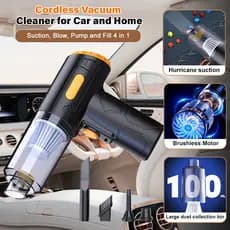 【Portátil E Prático】[Multiuso 4 Em 1] Aspirador Para Carro/Sem Fio/Limpeza Rápida/Fácil De Usar