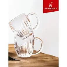 Lizun copo de vidro doméstico resistente a altas temperaturas copo de água com alça pequena xícara de chá high-End leite