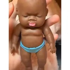 Influenciador mesmo estilo grande Mac Natasha preto tom de pele boneca descompressão complicado auto-entretenimento brin