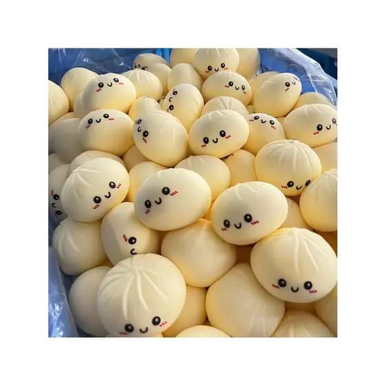 Ferramenta útil de descompressão grande pão cozido no vapor pitada música simulação Xiaolongbao fritos recuperação lenta