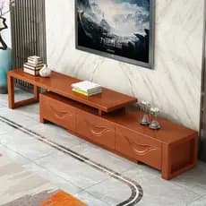 Novo estilo chinês armário de tv de madeira maciça moderno simples pequeno apartamento sala de estar retrátil armário de