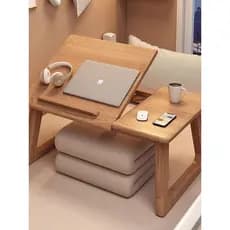 Cama pequena mesa de madeira maciça Bay janela mesa dobrável dormitório estudante mesa estudo simples computador portáti