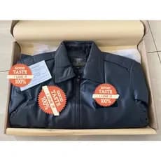 Genuíno 0212 primavera outono inverno vôo roupas de couro cor sólida couro de cabra roupas de couro genuíno com zíper ro
