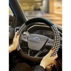Capa de volante do carro inverno quente pelúcia raposa colar afiado Mondeo carnaval feminino