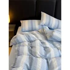 Classe A Light Luxury High-End Feeling 100 Algodão Waffle Conjunto de quatro peças Lençol de algodão puro Capa de edredã