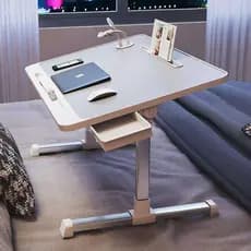 Dobrável elevador cama pequena mesa de estudo em casa simples quarto computador Bay janela dormitório estudante pequena