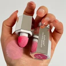 KANPEACHS Cor Segurando Blush Contorno Líquido Fácil de Colorir Matte Blush Líquido Rouge Cabeça de Cogumelo Blush Stick