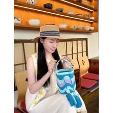 AALUNA Bolsa de marca de Designer francês Bolsa pequena Wayu Bolsa tecida à mão feita à mão de fio único Série de alta q