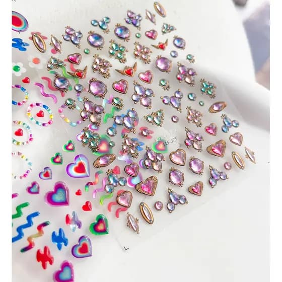 Tomoni Jelly MS375 Mo Lost Cooperação Estilo Manicure Adesivo Série Média Adesivo de Unhas Geléia de Metal