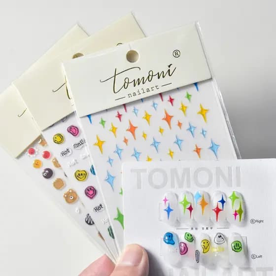 Tomani Jelly 2986 Adesivo Estilo Quente Bonito Adesivos de Manicure Adesivos Japoneses Adesivos de Unhas Estrela Dos Des
