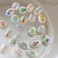 Tomani Jelly Manicure Adesivos Venda Quente Retro Adesivos de Unhas Japonês Manicure Copo de Vidro 4003
