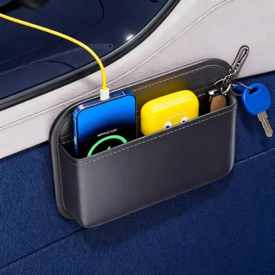 Saco de armazenamento pegajoso do carro principal Co-piloto Console central caixa de armazenamento carro multifuncional