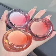 Kekekemood pêssego blush gradiente expansão cor blush feminino Natural alto brilho contorno paleta blush roxo fosco Stu