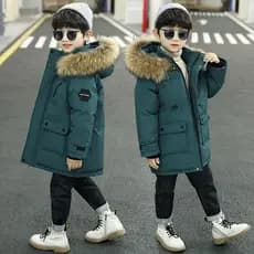 Roupas infantis meninos roupas de inverno jaqueta acolchoada de algodão 2025 novo estilo jaqueta acolchoada outono inver