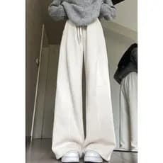 Off-White Drape veludo esportes Sweatpants feminino outono inverno 2025 novo estilo velo cintura alta mais magro olhar M